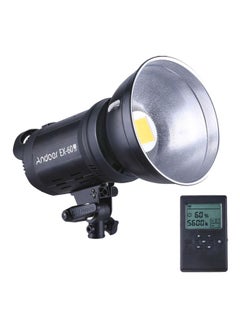 مصبح كشاف LED بـ 16 قناة للتصوير الفوتوجرافي في الاستوديوهات أسود