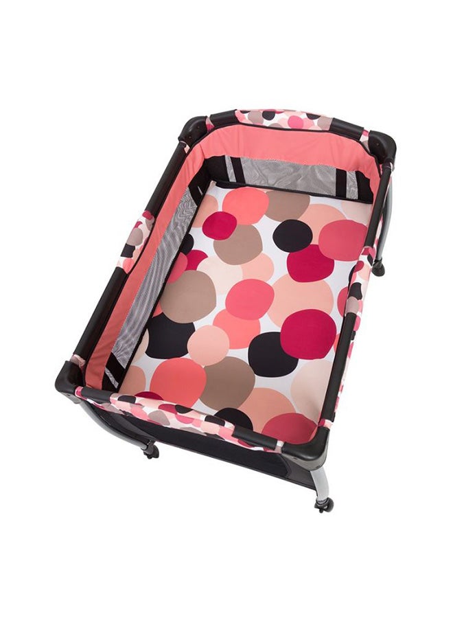 babytrend Resort Elite Nursery Center Cradle - Black/Pink/White  - Image 3