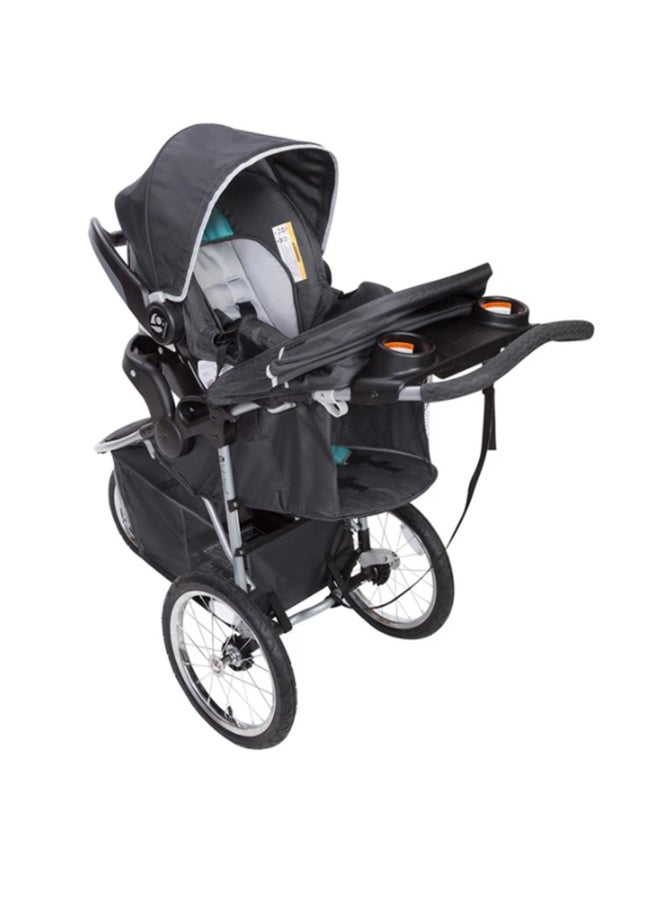 babytrend Pathway 35 Jogger Travel System - Optic Teal  - Image 2