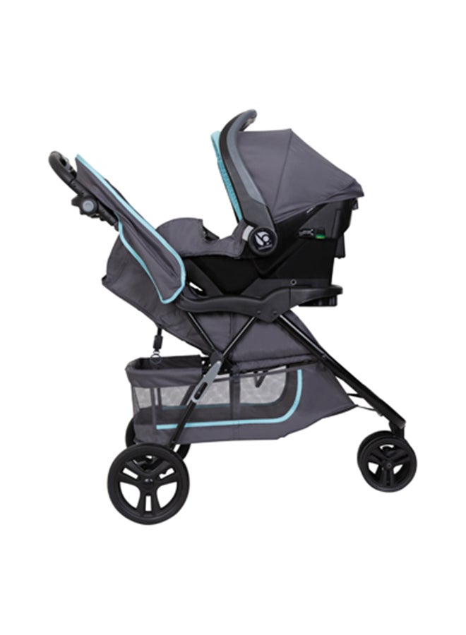 babytrend 2-Piece Travel System Forest Party Set - Grey/Blue  - Image 2