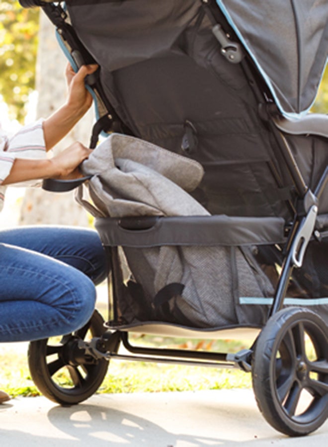2-Piece Travel System Forest Party Set - Grey/Blue