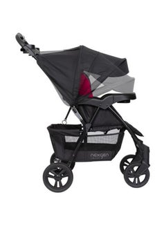 babytrend Ride N' Roll Travel System - Electric Pink  - Image 3