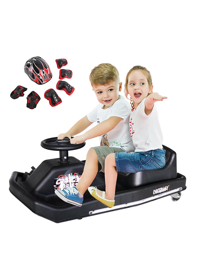 Cool Baby 360-Degree Electric Draft Ride-On Scooter For Kids(Black), For Ages 6+ Years Black ‎85x15x106cm - Image 2
