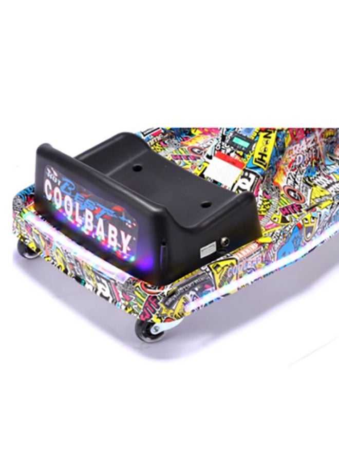 Cool Baby Crazy Cart Drift Lightweight Electric Scooter With LED Lighting And Variable Speeds Multicolour ‎‎21x53x21cm - Image 4