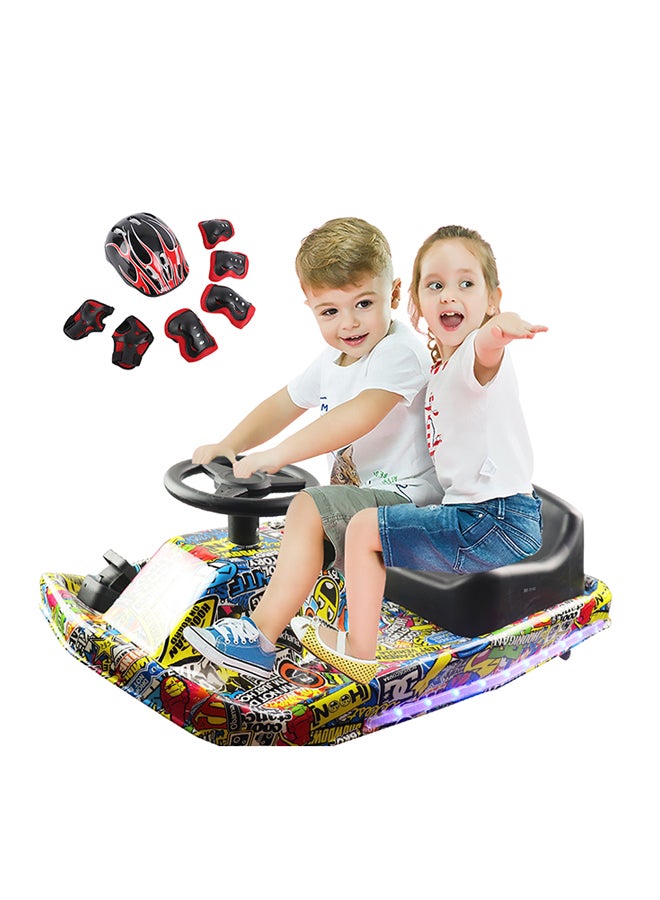 Cool Baby Crazy Cart Drift Lightweight Electric Scooter With LED Lighting And Variable Speeds Multicolour ‎‎21x53x21cm - Image 2