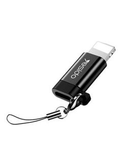 Yesido Micro To Lightning Adapter Black  - Image 1