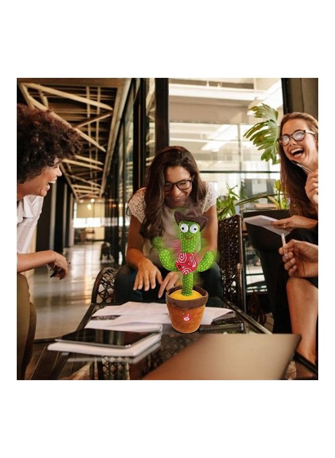 شو وو دمية محشوة على شكل صبار راقص مع موسيقى - Image 4