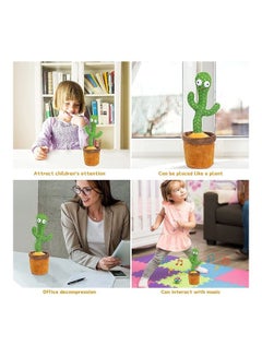 XiuWoo Electric Dancing Plant Cactus Plush Stuffed Toy with Music  - Image 3
