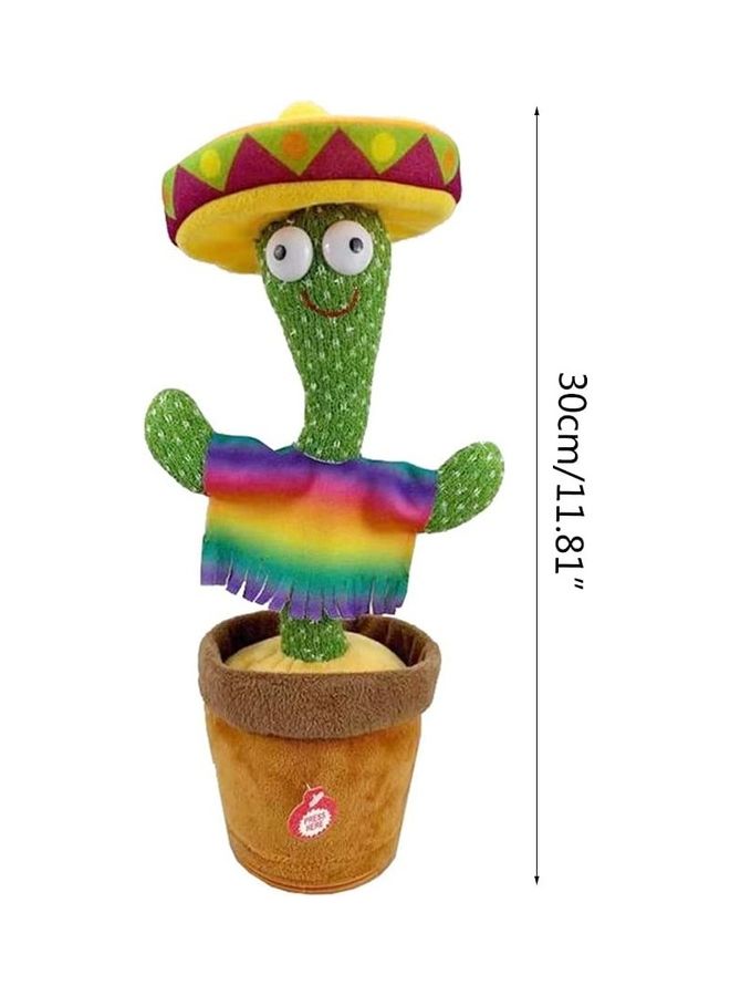 شو وو دمية محشوة على شكل صبار راقص مع موسيقى - Image 2