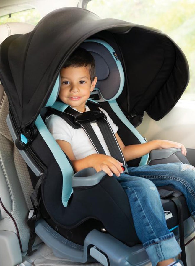 babytrend 4-In-1 Cover Me Convertible Car Seat - Black/Blue  - Image 4