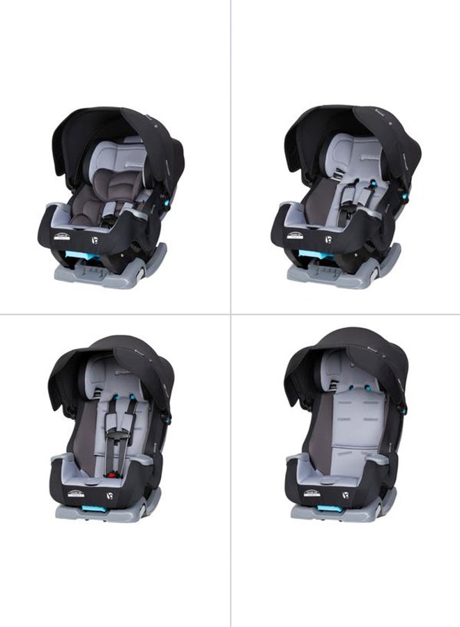 babytrend 4-In-1 Cover Me Convertible Car Seat - Black/Grey  - Image 2