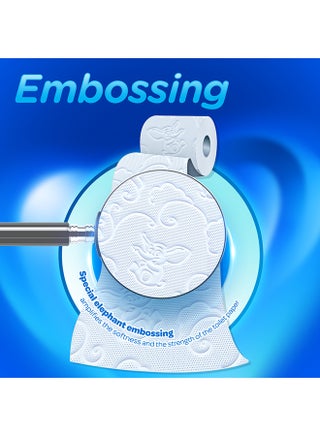 Super Soft Embossed Toilet Paper 140 Sheets X 3Ply, 12 Rolls - view 3