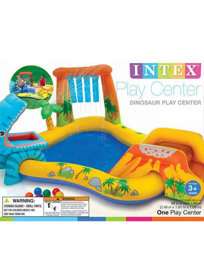 Unique Design Dinosaur Water Slide Play Center Inflatable Swimming Pool 249x191x109cm - v1622379357/N11822345A_5