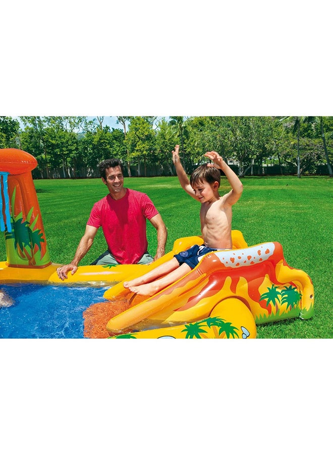 Unique Design Dinosaur Water Slide Play Center Inflatable Swimming Pool 249x191x109cm - v1622379357/N11822345A_7