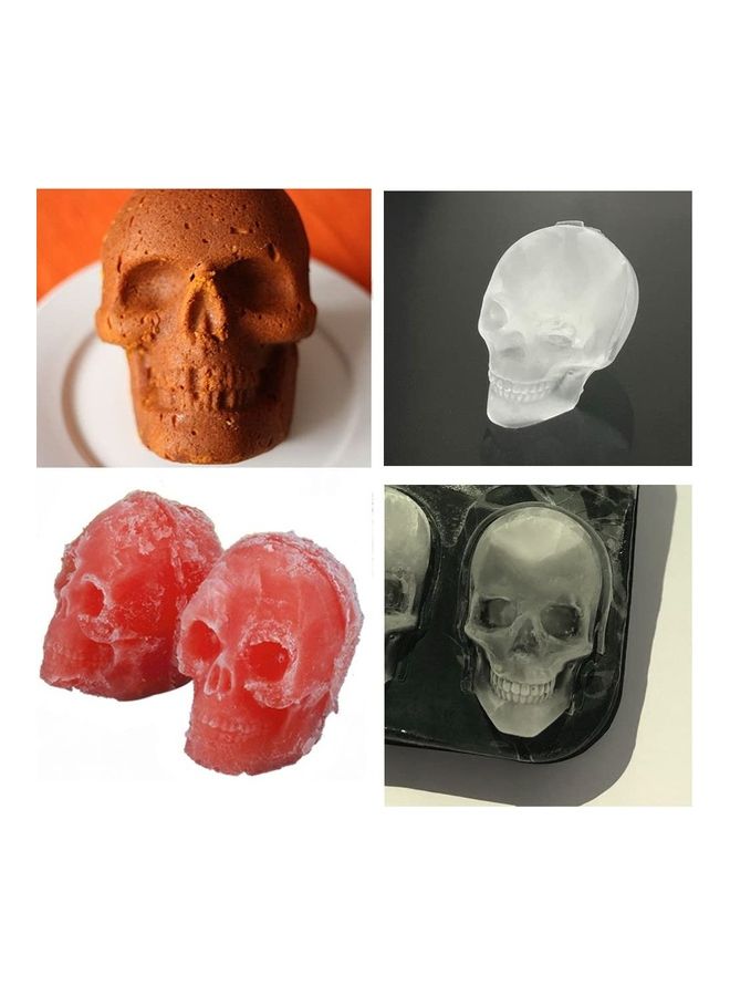 XiuWoo - 3D Skull Ice Mold Tray Black - Image 1