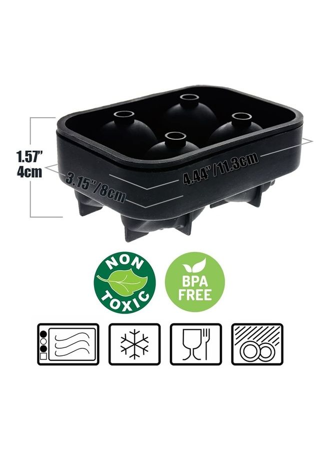 XiuWoo - 3D Skull Ice Mold Tray Black - Image 1