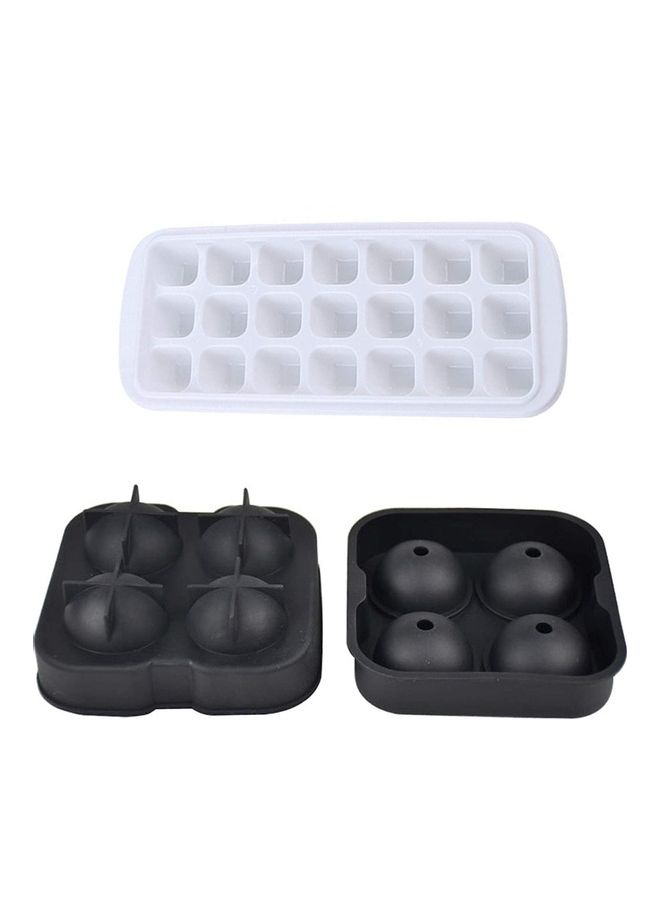 XiuWoo - Set Of 4 Round Ice Cube Mold Multicolour - Image 1
