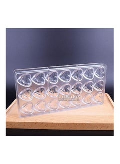 XiuWoo 21 Well Diamond Heart Plastic Chocolate Mold Ice Cube Mould Multicolour  - Image 3