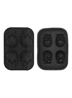 XiuWoo Pack Of 2 Skull Mold Ice Cube Tray Black  - Image 1