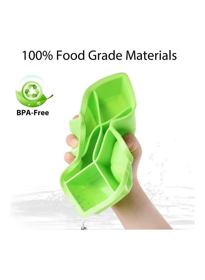 XiuWoo - Set Of 2 Ice Cube Tray B62 Green/White - Image 1