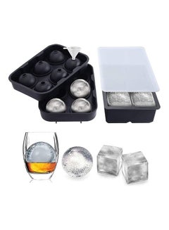 XiuWoo Set Of 2 Ice Cube Tray Black  - Image 1