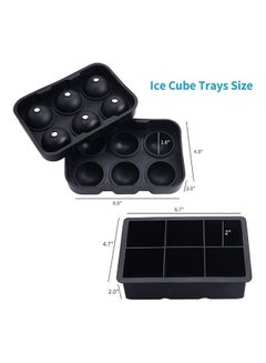 XiuWoo Set Of 2 Ice Cube Tray Black  - Image 3