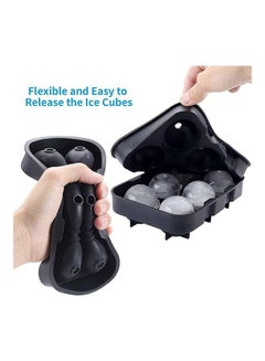 XiuWoo Set Of 2 Ice Cube Tray Black  - Image 4