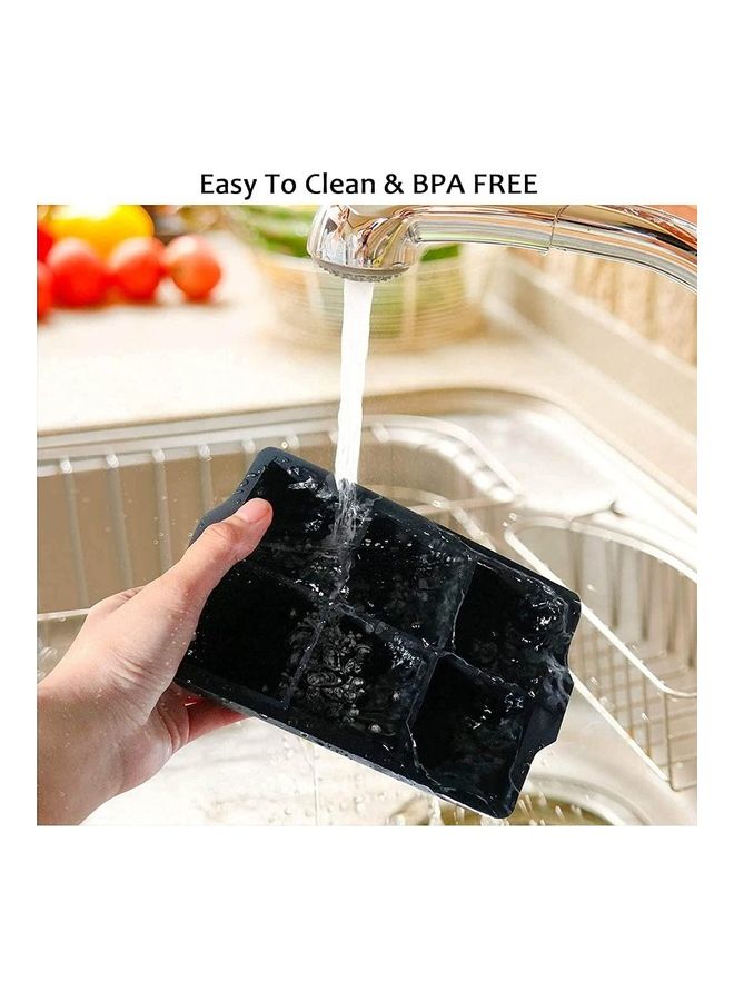 XiuWoo - Set Of 2 Ice Cube Tray Black - Image 1