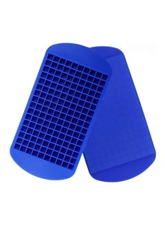XiuWoo 2-Piece Silicone Ice Cube Tray Set Blue  - Image 1