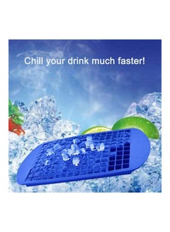XiuWoo 2-Piece Silicone Ice Cube Tray Set Blue  - Image 2
