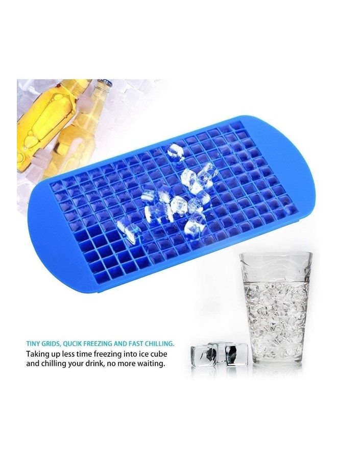 XiuWoo - 2-Piece Silicone Ice Cube Tray Set Blue - Image 1