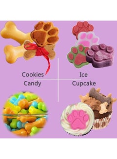 XiuWoo Puppy Dog Paw And Bone Silicone Molds B89 Multicolour  - Image 5