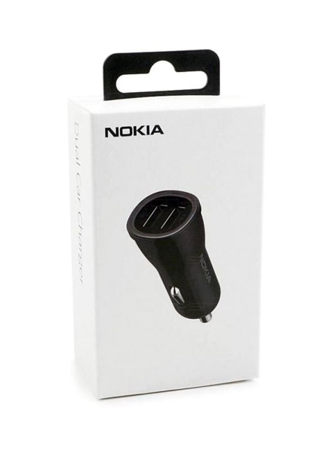 NOKIA 2-Port USB 5V Car Charger Black - Image 2