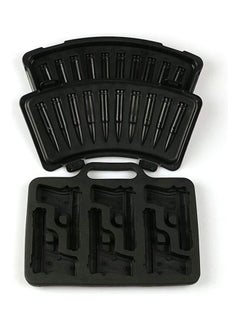 XiuWoo Bullet And Handgun Ice Cube Moulds Tray Black  - Image 3