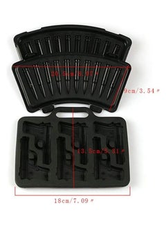 XiuWoo Bullet And Handgun Ice Cube Moulds Tray Black  - Image 4