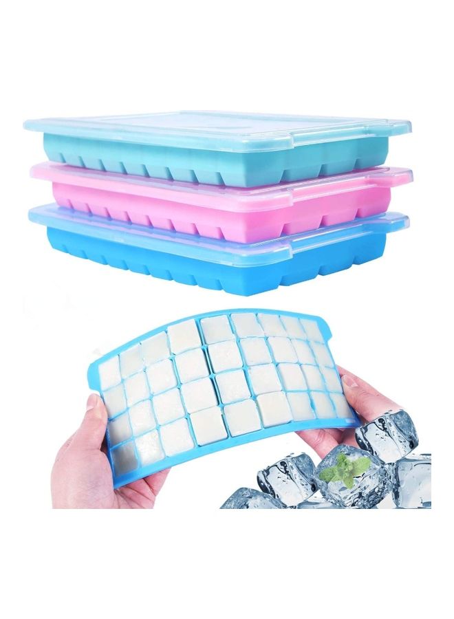XiuWoo - Ice Cube Trays With Lids B115 Multicolour - Image 1
