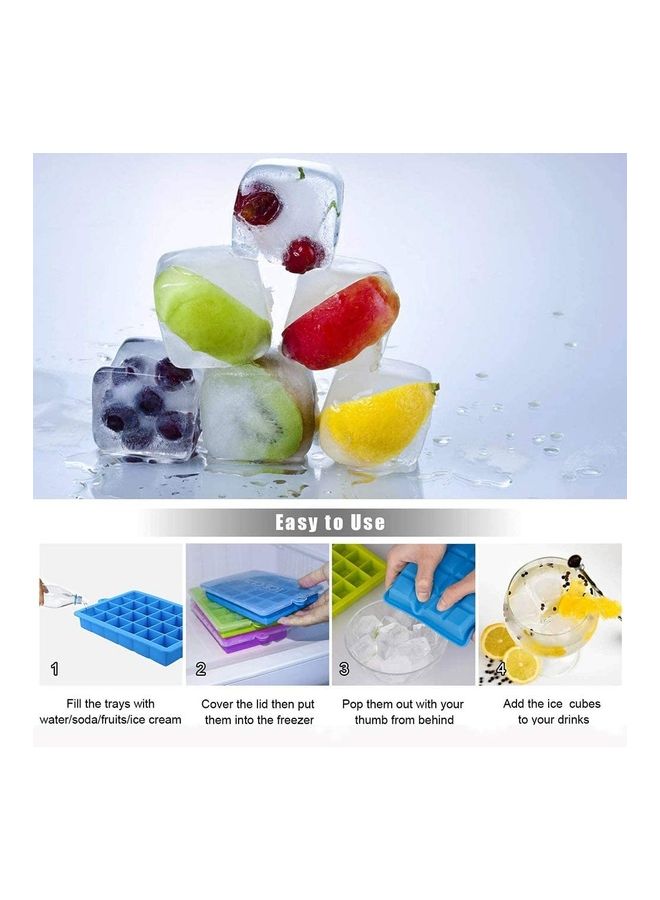 XiuWoo - 3-Piece Ice Cube Tray B133 Multicolour - Image 1