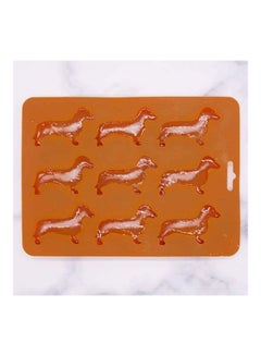 XiuWoo 4-Peice Dachshund Dog Shaped Ice Cube Molds And Tray Red  - Image 4