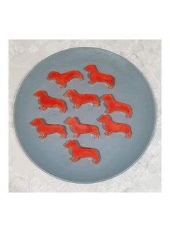 XiuWoo 4-Peice Dachshund Dog Shaped Ice Cube Molds And Tray Red  - Image 5
