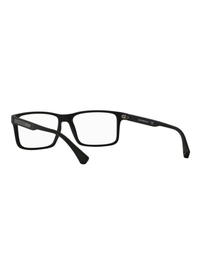 EMPORIO ARMANI - Men's Rectangular Eyeglass Frame - Image 1