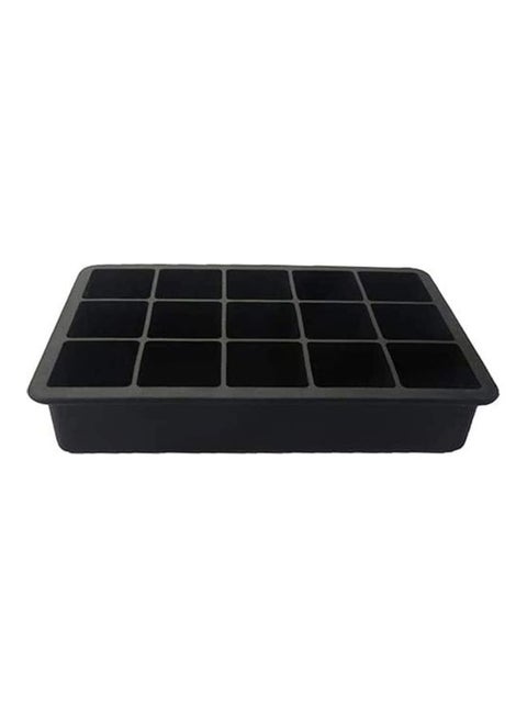 Silicone Ice Cube Molds With Lid Black