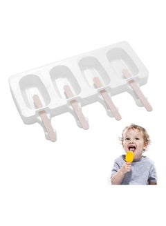 XiuWoo 4-Hole Silicone Ice Cream Maker Mold B94 White  - Image 4