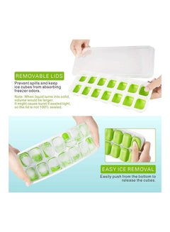 XiuWoo Ice Cube Trays With Lids Multicolour  - Image 2