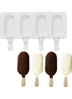 XiuWoo 4-Hole Silicone Ice Cream Maker Mold B94 White  - Image 1
