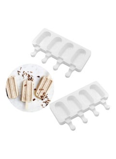 XiuWoo 4-Hole Silicone Ice Cream Maker Mold B94 White  - Image 2