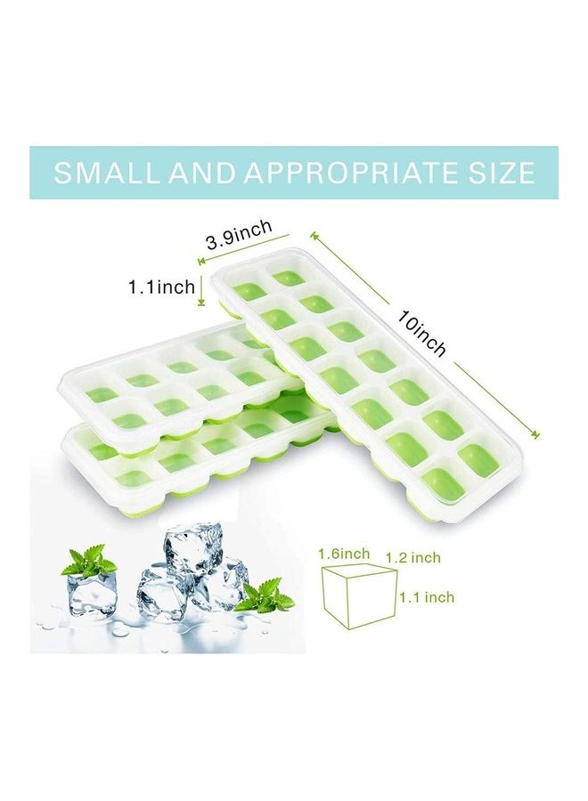 XiuWoo - Ice Cube Trays With Lids Multicolour - Image 1