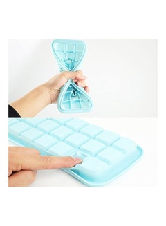 XiuWoo Pack Of 3 Silicone Ice Cube Molds With Lid Multicolour  - Image 4