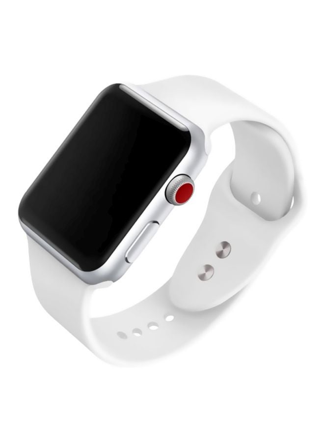 كول بيبي سوار بديل لساعة أبل سيريس 1/2 مقاس 42 مم أبيض - Image 2