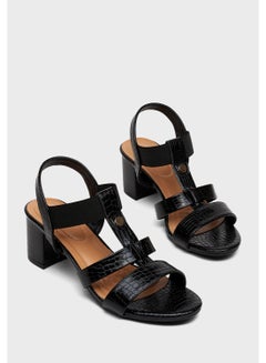 EEAZID Carla Block Heel Dress Sandal Black  - Image 3