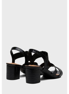 EEAZID Carla Block Heel Dress Sandal Black  - Image 2